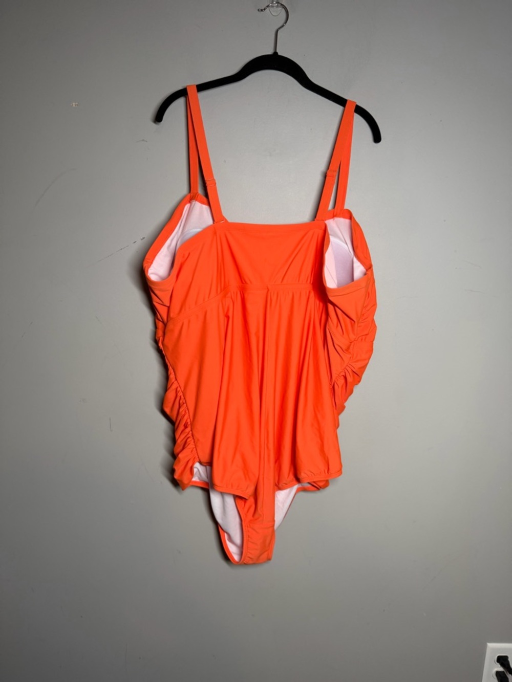 torrid Bright Orange One-Piece Swimsuit with Lace-Up Front size 6 - Picture 5 of 5